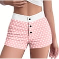 thumbnail image 1 of Weiqiqre Womens Pajama Sets Summer Striped Elastic Waist Button High Waist Slim Pajamas Shorts, 1 of 5