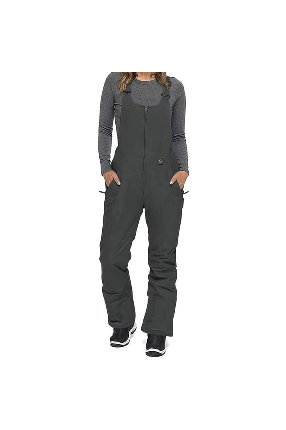 Weiqiqre Womens Romper Ski Bib Snow Pants Thigh Bib Overalls Outdoor Bibs Ski Pants Soft Waterproof Insulated Ripstop Snowboarding