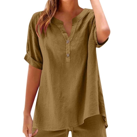 Weiqiqre Womens Spring Tops Short Sleeve T Shirts V Neck Summer Casual Basic Tee Tops