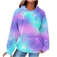 thumbnail image 1 of Weiqiqre Womens Sweatshirts Plus Size Drawstring Graphic Hoodie Loose Preppy Sweatshirt with Pocket Womens Pullover, 1 of 5