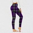 thumbnail image 1 of Weiqiqre Womens Yoga Pants High Waisted Plaid Leggings – Soft Solid Printed Checkered Pants, 1 of 6