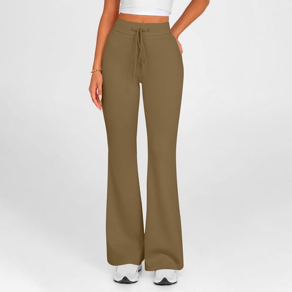 Weiqiqre Yoga Pants Women Tummy Control High Waisted Bootcut Yoga Pants Scrunch Butt Workout Pants Chic