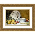 thumbnail image 1 of Weir, J Alden 18x13 Gold Ornate Wood Framed with Double Matting Museum Art Print Titled - Still Life, 1 of 4