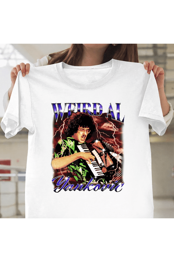 Weird Al Yankovic Retro Comedy Music Legend Gear Art Unisex T-Shirt, S-3XL