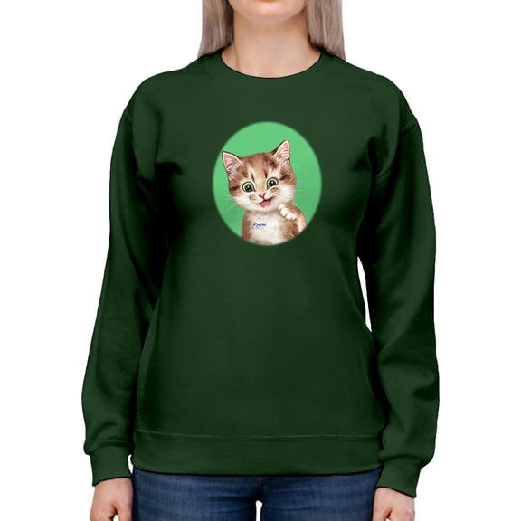 Weird Cat Sweatshirt Women -Kayomi Harai Designs, Female 5X-Large