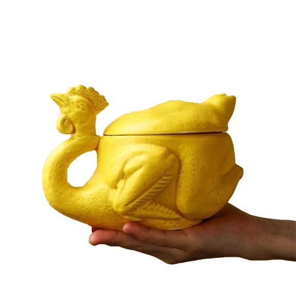 Weird And Funny Roast Chicken Cups, Novelty Ceramic Mug with Chicken Leg Handle, Fun Gift for Friends, Microwave Safe, 11oz Capacity for Hot Cocoa or Coffee