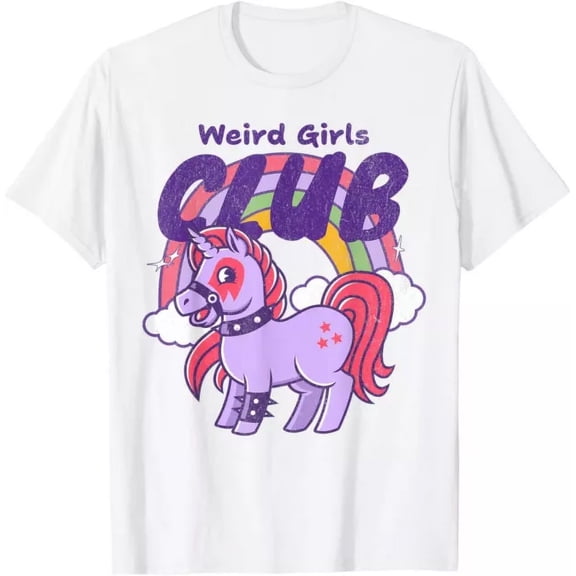 Weird Girls Club Pastel Goth Kawaii Unicorn T-Shirt Unisex S-5XL Hot Trending Shirt, Vintage Birthday Gift