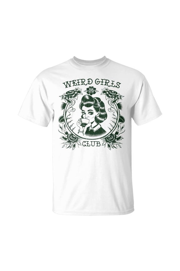Weird Girls Club Retro Gothic Floral Alt Girl TShirt