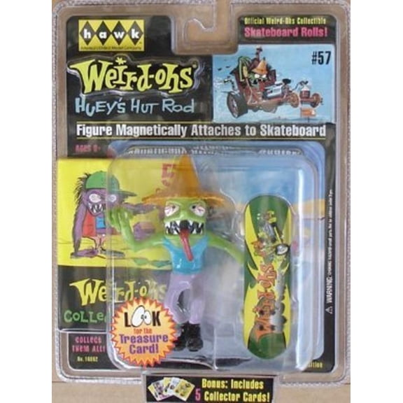 Weird-Ohs Carded Figure With 5 Collector Cards #57 Huey`s Hut Rod