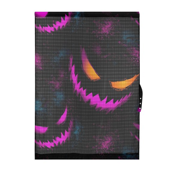 Weird Pumpkin Pattern Door Curtain Sheer Privacy Light Filtering Window Panel 1 Panel 25x72 Inch