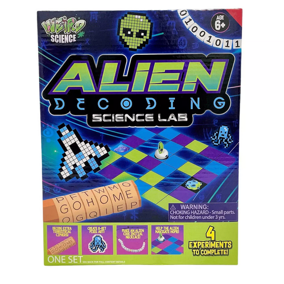 Weird Science Alien Decoding Science Lab 4 Experiments Kit