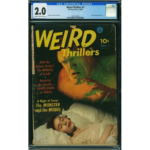 Weird Thrillers #1 - CGC 2 Comic Book
