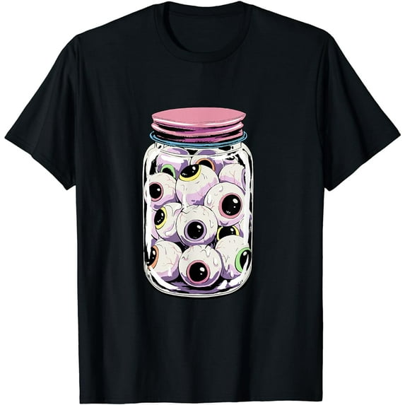 Weirdcore Eyeball In Pickle Jar Canning Dreamcore Weird Alt T-Shirt