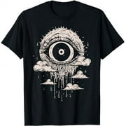 Weirdcore Eyeball in the Clouds Dreamcore Aesthetic Grunge T-Shirt