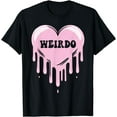 thumbnail image 1 of Weirdo Dripping Heart Pastel Goth Emo Punk Aesthetic T-Shirt, 1 of 4