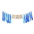 thumbnail image 1 of Weis 2m ONE Birthday Banner with Ribbon First Birthday Decorations Burlap Highchair Banner for 1st Birthday Baby Boy (Blue), 1 of 5