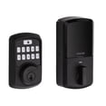 thumbnail image 1 of Weiser Aura Matte Black Bluetooth Door Lock, Remote Sharing Compatible with Alexa and Google Assistant, Auto Lock, Create, Disable and Delete Codes Via App, Scheduled and Maintain up to 250 Codes, 1 of 4