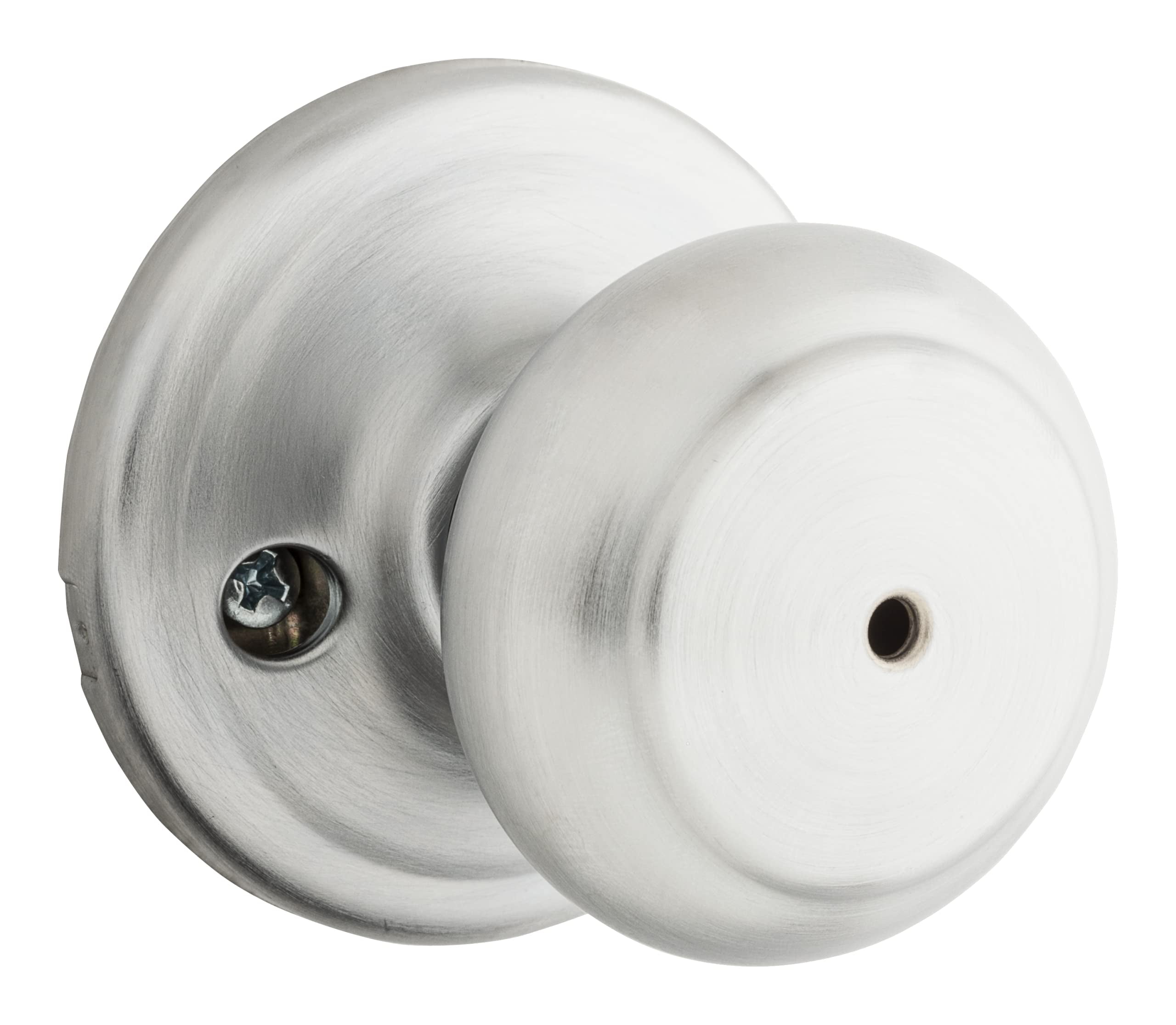 Weiser Lock GA331T Troy Privacy Door Knob Set from the Welcome Home Series, Satin Chrome