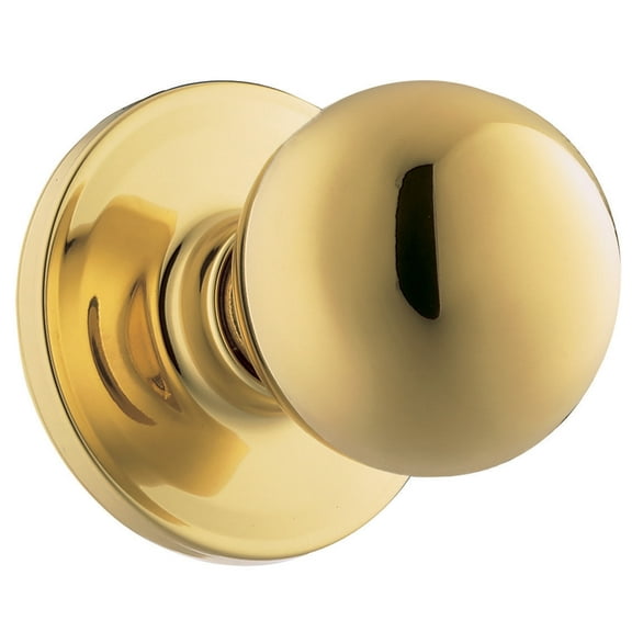 Weiser Lock Gac12y Yukon Single Dummy Door Knob From The Elements Series - Brass