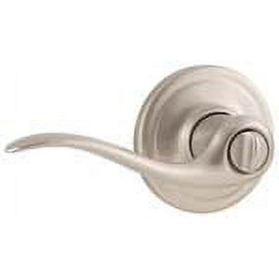 Weiser Lock GLA331 TC15 B 6LS1R1 Toluca Privacy Lever, Satin Nickel