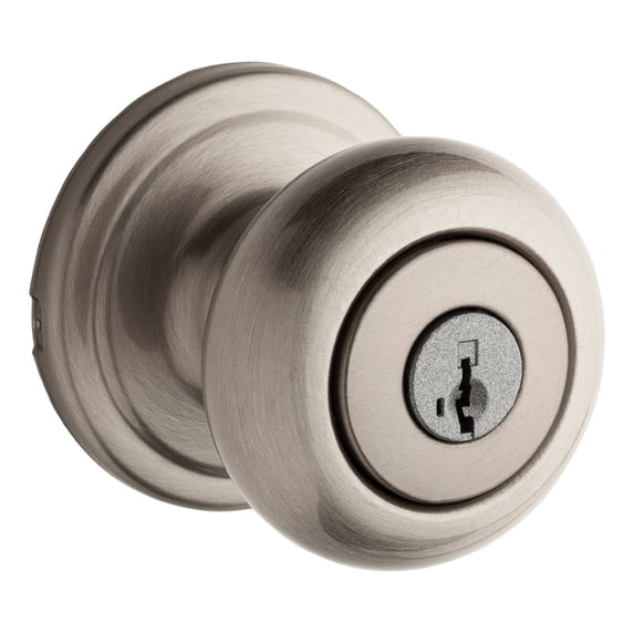 Weiser Lock Weiser Welcome Home Satin Nickel Entry Door Knob with SmartKey — Residential Use, Standard Application