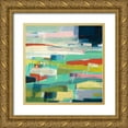 thumbnail image 1 of Weiss, Jan 12x12 Gold Ornate Wood Framed with Double Matting Museum Art Print Titled - Colorfield No. 6, 1 of 4