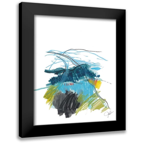 Weiss, Jan 12x14 Black Modern Framed Museum Art Print Titled - Abstract Landscape No. 33