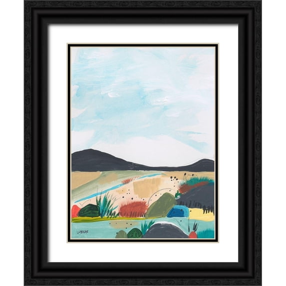 Weiss, Jan 12x14 Black Ornate Wood Framed with Double Matting Museum Art Print Titled - Leaving Behind 1