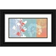 thumbnail image 1 of Weiss, Jan 14x9 Black Ornate Wood Framed with Double Matting Museum Art Print Titled - Coral Flowers, 1 of 4