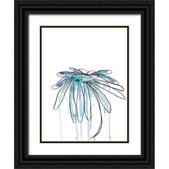 Weiss, Jan 15x18 Black Ornate Wood Framed with Double Matting Museum Art Print Titled - Indigo Modern Botanical