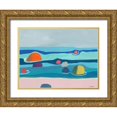 thumbnail image 1 of Weiss, Jan 18x15 Gold Ornate Wood Framed with Double Matting Museum Art Print Titled - Marine Layers No. 3, 1 of 4