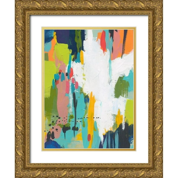 Weiss, Jan 19x24 Gold Ornate Wood Framed with Double Matting Museum Art Print Titled - Summer Field