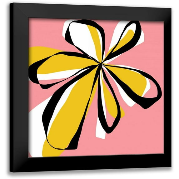 Weiss, Jan 20x20 Black Modern Framed Museum Art Print Titled - Oh So Pretty - Pink