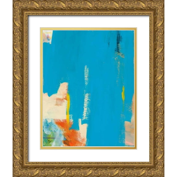 Weiss, Jan 20x24 Gold Ornate Wood Framed with Double Matting Museum Art Print Titled - Aqua Tide