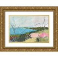 thumbnail image 1 of Weiss, Jan 24x17 Gold Ornate Wood Framed with Double Matting Museum Art Print Titled - To The Sea No. 1, 1 of 4