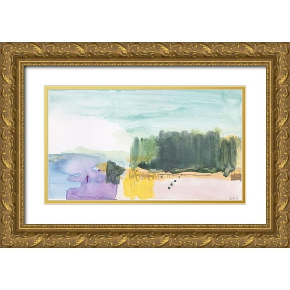 Weiss, Jan 32x20 Gold Ornate Wood Framed with Double Matting Museum Art Print Titled - The Cloud that Took the Form