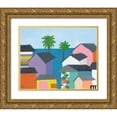 thumbnail image 1 of Weiss, Jan 32x26 Gold Ornate Wood Framed with Double Matting Museum Art Print Titled - Beachfront Property 2, 1 of 4