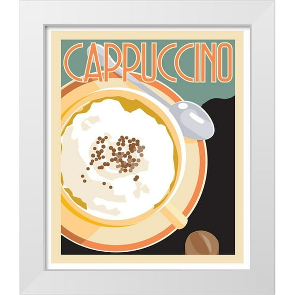 Weiss, Richard 20x23 White Modern Wood Framed Museum Art Print Titled - Cappuccino II