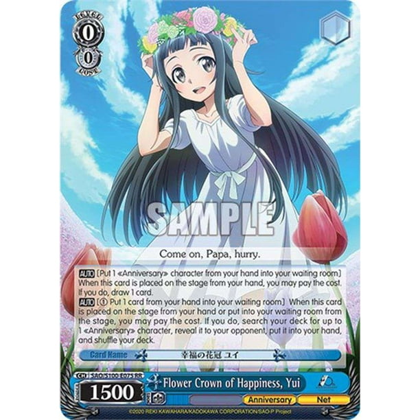 SAO 10th RR Flower Crown - Trading card sets for hobby shops