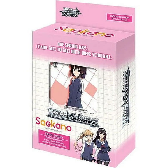 Weiss Schwarz TCG Trial Deck+ - SAEKANO (Includes Playmat)