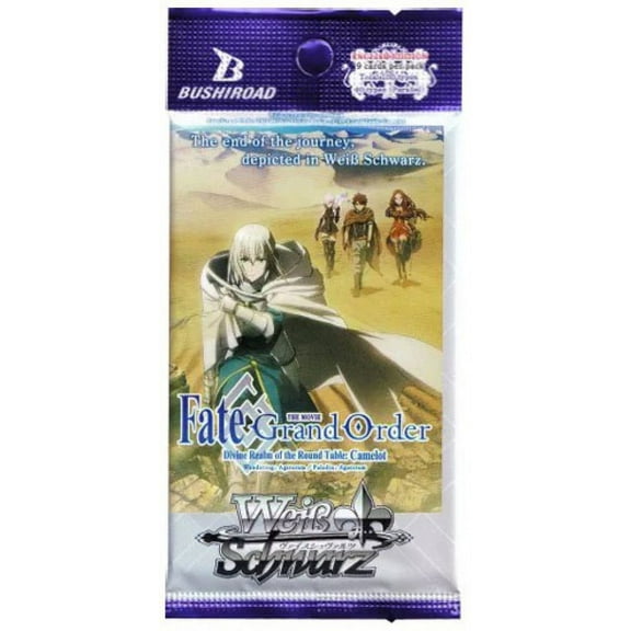 Weiss Schwarz Trading Card Game Fate Grand Order the Movie Divine Realm of the Round Table: Camelot Booster Pack (9 Cards)