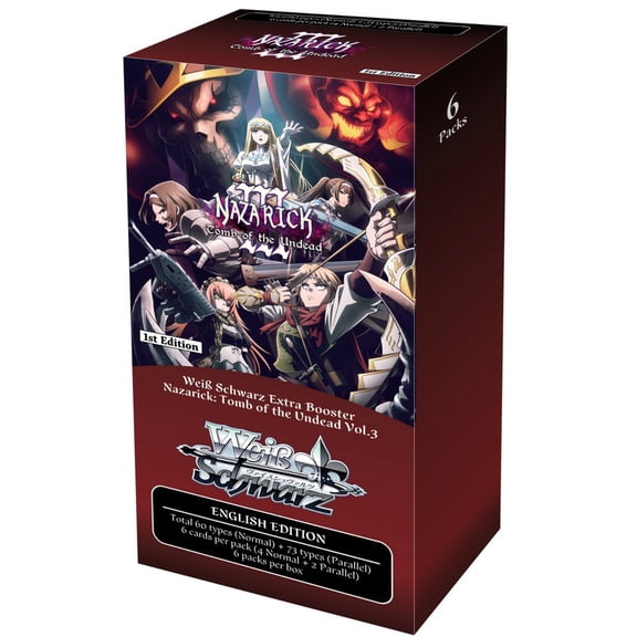 Weiss Schwarz Trading Card Game Nazarick: Tomb of the Undead Vol. 3 Extra Booster Box (6 Packs)