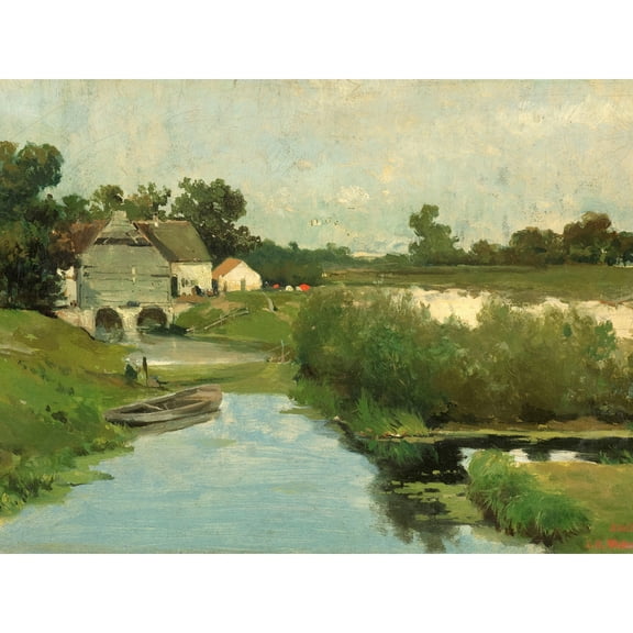 Weissenbruch Summer Day River Countryside Painting Extra Large XL Wall Art Poster Print