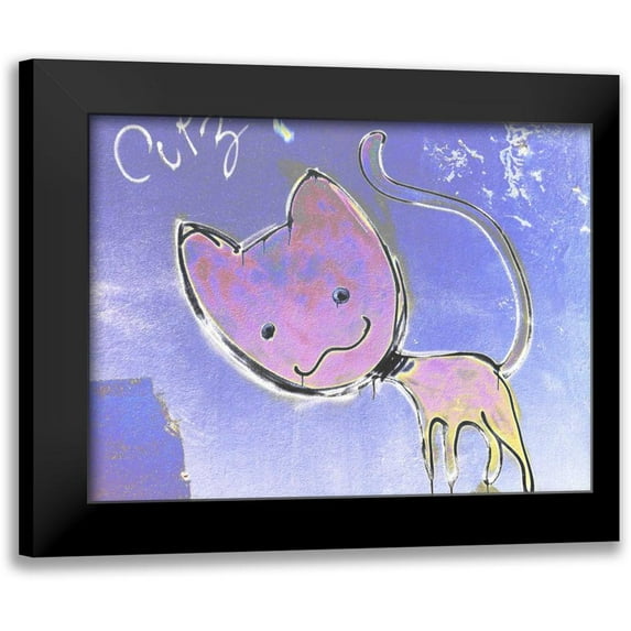 Weissing, Gerd 24x19 Black Modern Framed Museum Art Print Titled - Katze 2