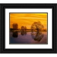 thumbnail image 1 of Weissing, Gerd 24x20 Black Ornate Wood Framed with Double Matting Museum Art Print Titled - Afterglow II, 1 of 4