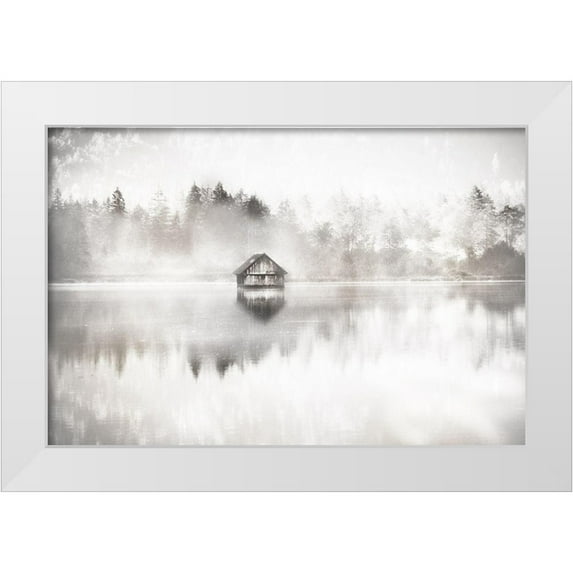 Weisz, Irene 14x11 White Modern Wood Framed Museum Art Print Titled - Taupe Serene