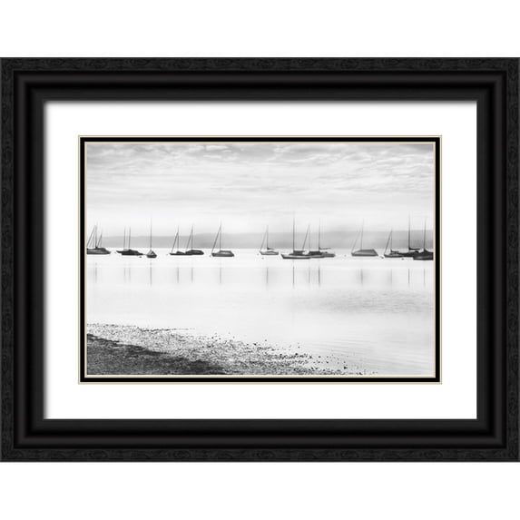 Weisz, Irene 18x13 Black Ornate Wood Framed with Double Matting Museum Art Print Titled - Ammerlake Morning