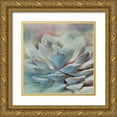 thumbnail image 1 of Weisz, Irene 20x20 Gold Ornate Wood Framed with Double Matting Museum Art Print Titled - Pastel Succulent I, 1 of 4
