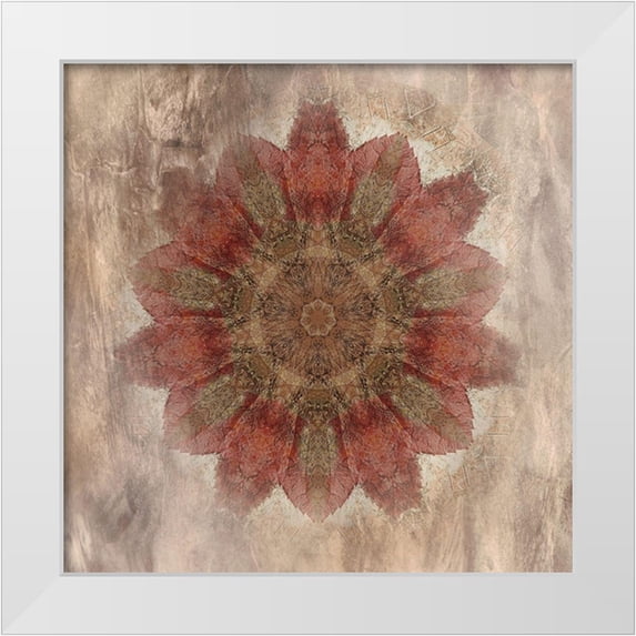Weisz, Irene 20x20 White Modern Wood Framed Museum Art Print Titled - Autumn Kaleidoscope