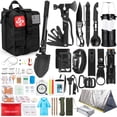 thumbnail image 1 of KAQINU Survival Kit 250 Pcs with Molle System Compatible Bag,Emergency Tent,Flashlight and more Great Gift for Men Camping Outdoor Adventures, 1 of 7